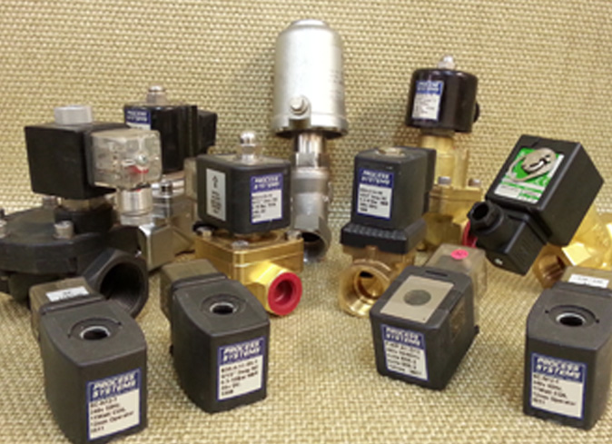 Array of solenoid valves in Southern Australia